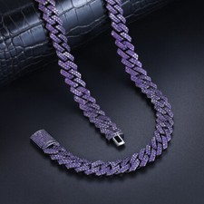 Cuban Chain Necklace Gold Plated 14mm Hip Hop...
