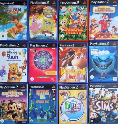 PS2 Games Auswahl Usk 0+ Kinderspiele Top Titel alle Kategorien playstation 2