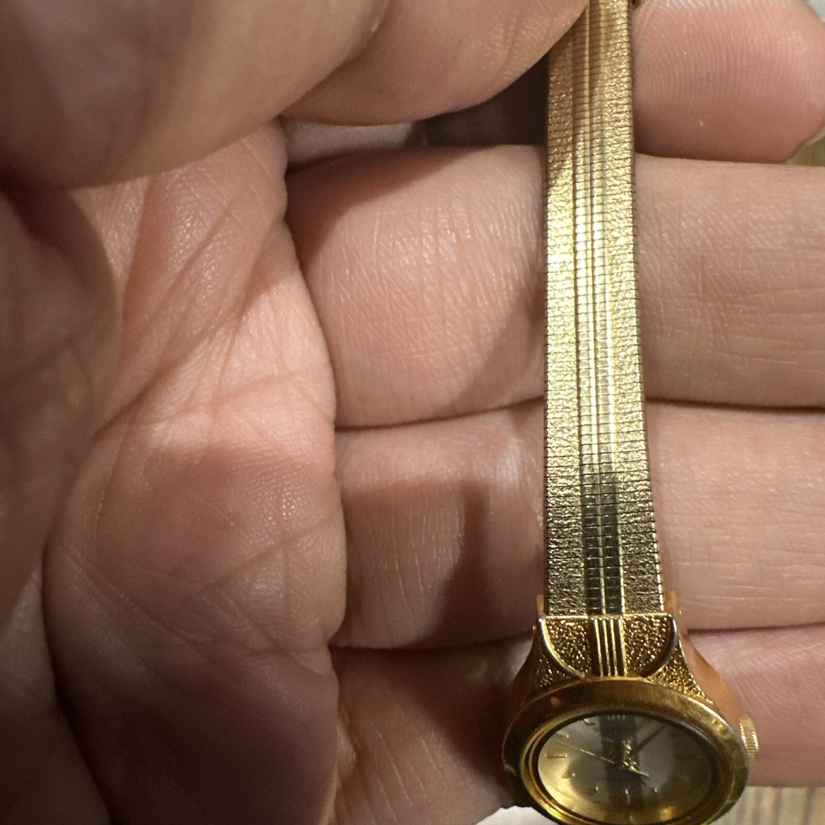 Working* ORIENT VINTAGE NICE GOLD PLATED LADIES WATCH  display picture 3