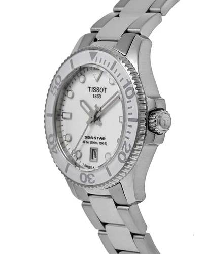 New Tissot Seastar 1000 White Dial Steel Unisex Watch T120.210.11.011.00 - Picture 2 of 6