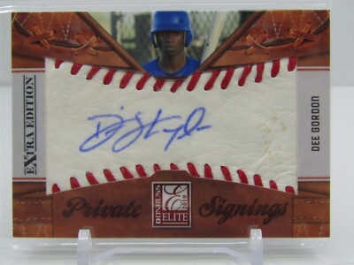 DEE GORDON 2010 DONRUSS EEE PRIVATE SIGNINGS AUTOGRAPH AUTO! #005/100!