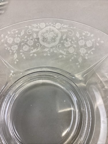 Set Of 3 Decorative Glass Serving Platters Trays Plates - Vintage - Picture 22 of 24