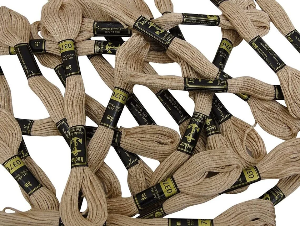 Fio de fio bordado ponto cruz mão e máquina de costura pacote com 25 - Imagem 3 de 3