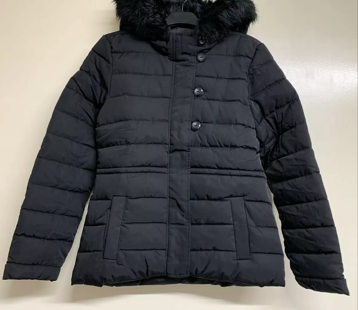 Ladies black hotsell hooded jacket