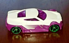 2011 Hot Wheels Racing Rigs Night Burnerz Symbolic White Purple Die Cast V2395