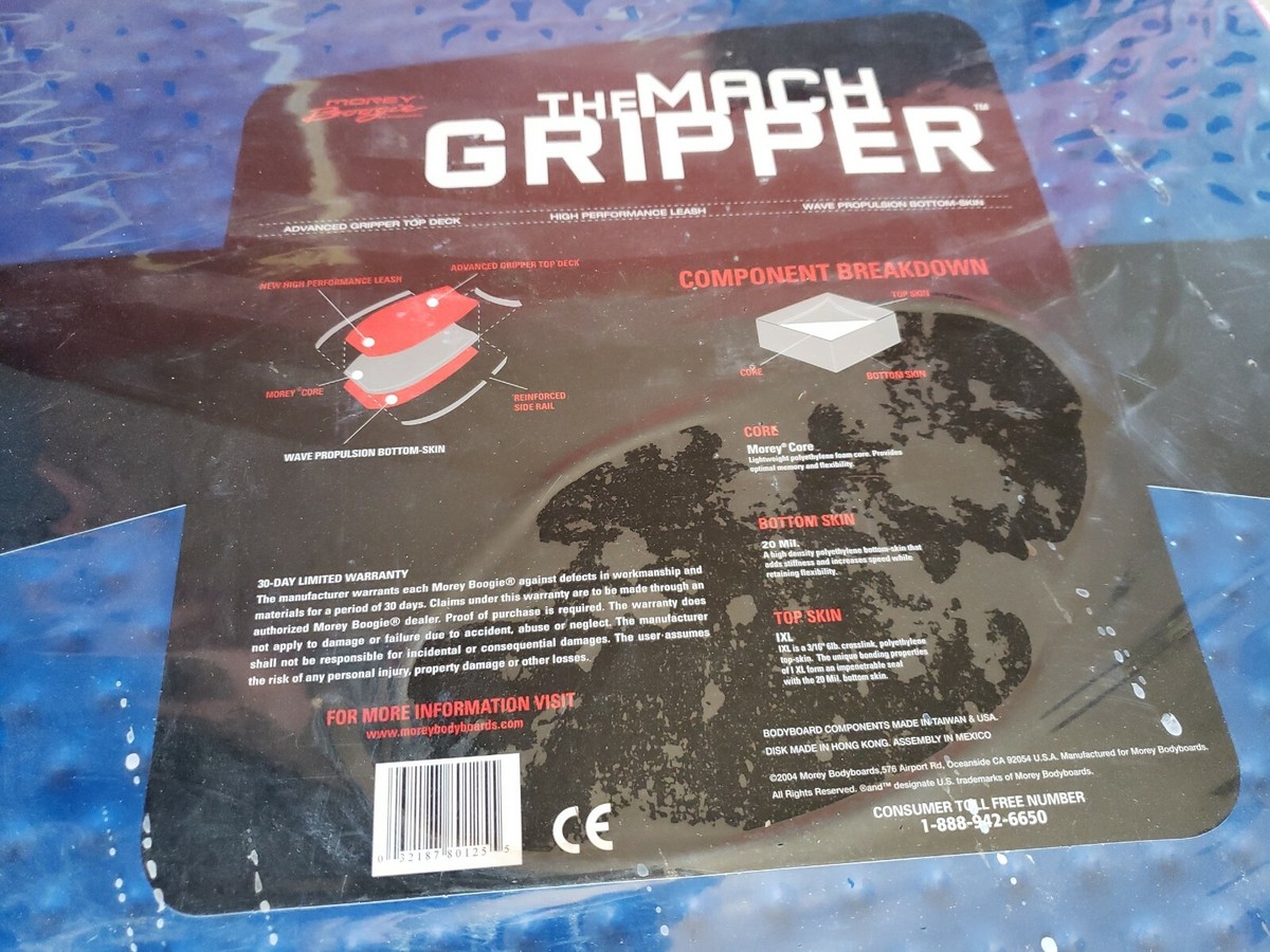 Morey Boogie Bodyboard The Mach Gripper X-Flex Water Wave Surf