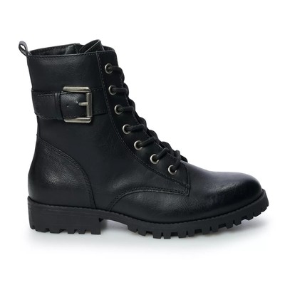 white combat boots kohls