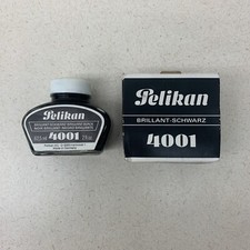 Vintage Pelikan 4001 Bottled Ink Brilliant Black 62.5ml 76 New in Box German