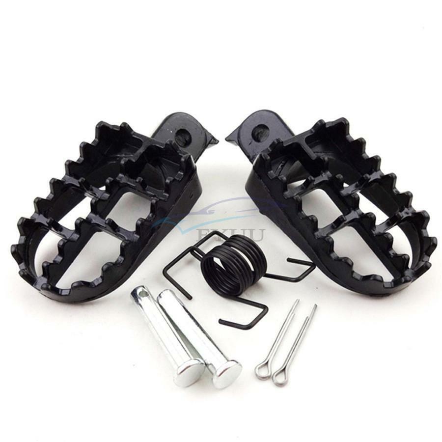 Wide Motorcycle Foot Pegs Footrest 8mm Bolt for Honda CR CRF XR