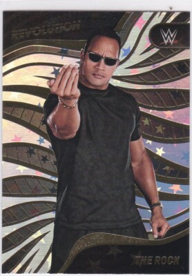 THE ROCK CARD WWE LEGENDS Dwayne Johnson RARE REVOLUTION ASTRAL STAR VARIATION!