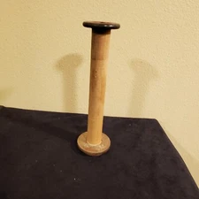 Vintage Wooden Yarn Thread Wool Spool Spindle Bobbin Wood Loom (Drawer 20)
