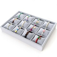 12 Grid Watch Box Jewelry Case Bracelet Display Organizer Storage Velvet