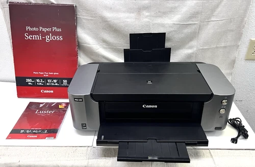 Canon PIXMA PRO-100 WiFi Inkjet Color Photo Printer w/PowerCord & Photo Paper