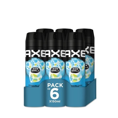 Axe Bodyspray Deo Ice Chill Deodorant Spray Herren 6er Pack 6x150ml
