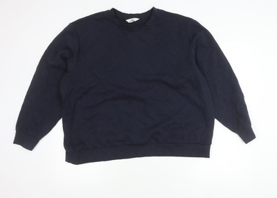 Marks and Spencer Damen Pullover Sweatshirt Blau XL Baumwollmischung