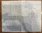 Civil War Letter 1862 - KILLED IN ACTION, John McDonald Smith, 38th PA