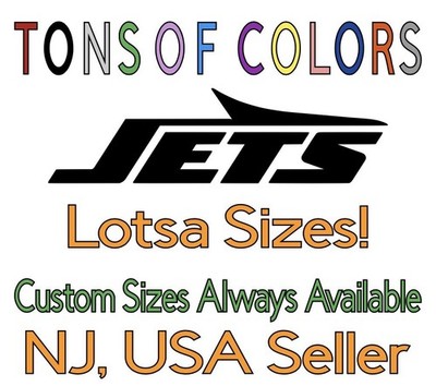 NY Jets Vinyl Decal #1 Many Sizes & Colors Available FREE Ship