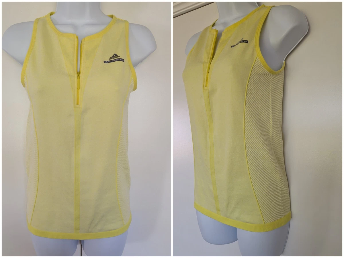 adidas by Stella McCartney Yellow Solid Activewear Tops for Women 
