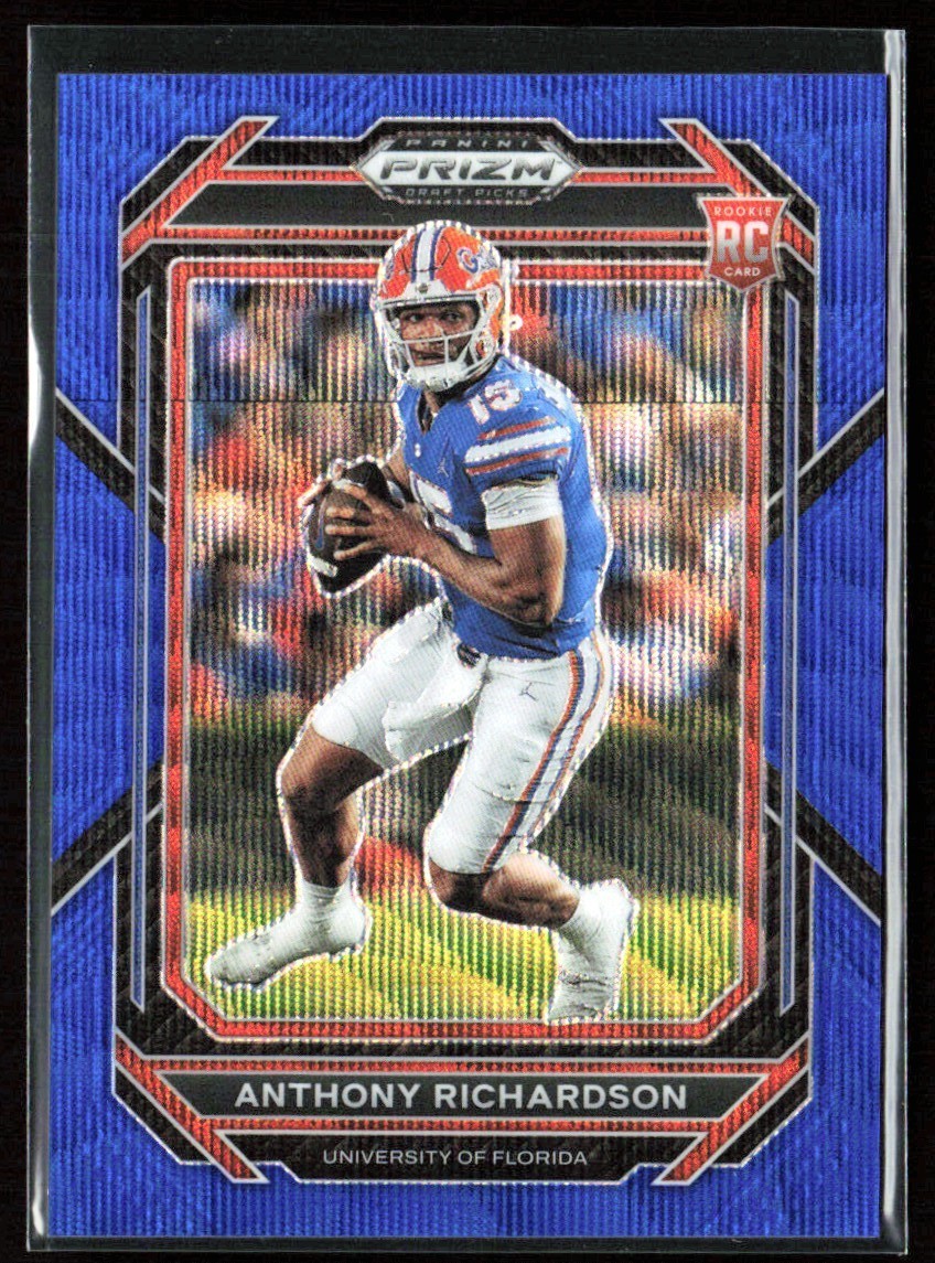 Anthony Richardson 2023 Panini Prizm Draft Picks Prizms Blue Wave RC /249 #104
