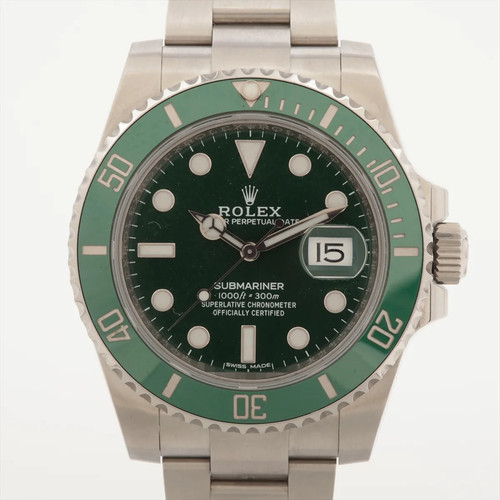 Rolex SUBMARINER DATE 116610LV SS SS AT Green-Face