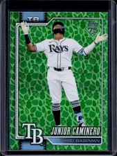 2026 Topps Junior Caminero Easter Holiday Green Tin Foil #328 Rays