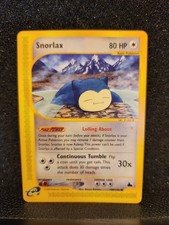 Snorlax Skyridge Common 100/144 2003 E-Reader Pokémon Card TCG NEAR MINT on eBay