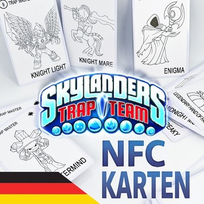 NFC Karten kompatibel mit Skylanders TRAP TEAM Crystal/Master/Item/DLC AUSWAHL