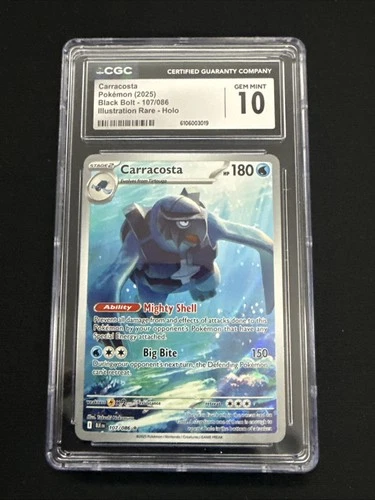 Carracosta 107/086 Sv: Black Bolt Holo CGC 10