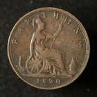 1890 Victoria Farthing — photo from another recent sale