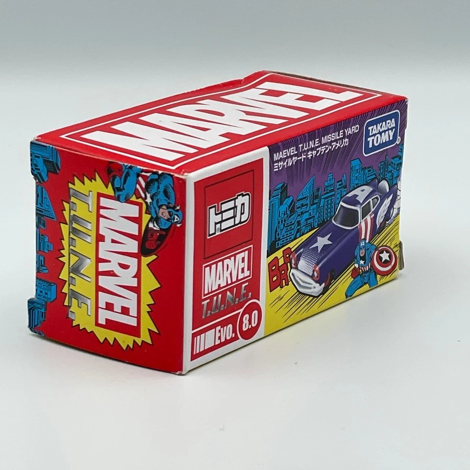 Tomica Marvel Tune Evo.8.0 patio de misiles Capitán América Foto 4 de 4