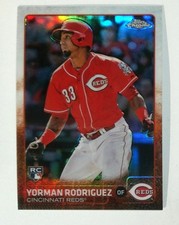2015 Topps Chrome #29 Yorman Rodriguez Refractor Cincinnati Reds RC Baseball