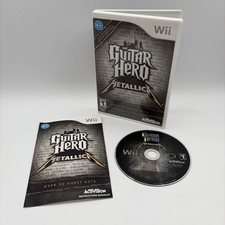 Guitar Hero: Metallica (Nintendo Wii, 2009) CIB Complete w/ Manual