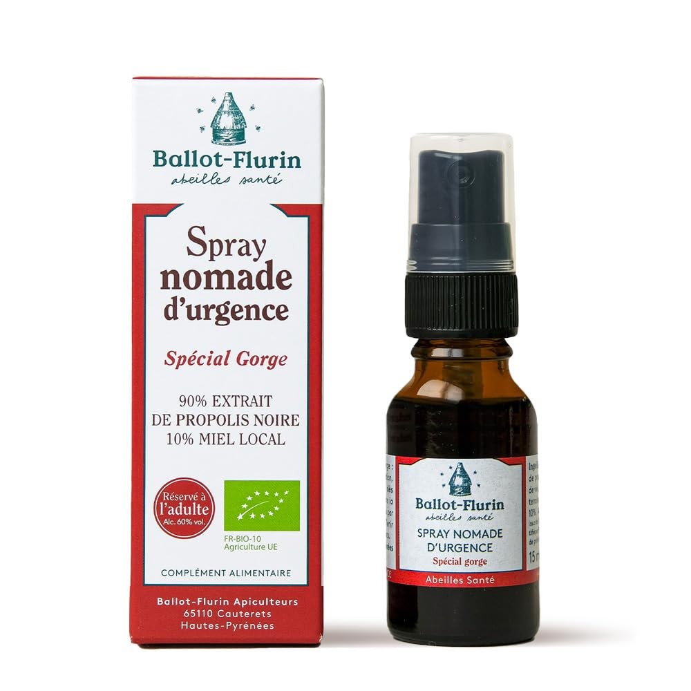 Spray Nomade d'Urgence Gorge Ballot-Flurin - Action Intense Voies Respiratoires