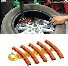 Car Tire Changing Rim Protector, 5 Pcs Wheel Changing Rim Savers Color: Orange