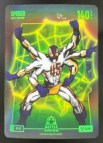 2025 Bo Jackson Battle Arena Spider First Editon Glow Battlefoil 140 Power #BF82