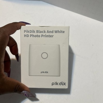 Pik Dik Black And White Hd Photo Printer Mini Pocket Stickers