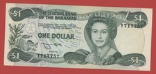 BAHAMAS   1  DOLLAR  L.  1974  ( 1984 )   PICK # 43b  XF.