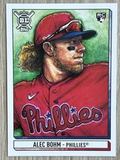 2021 TOPPS BIG LEAGUE ART OF THE GAME #ATG-AB ALEC BOHM RC PHILADELPHIA PHILLIES