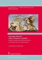 Giuseppe Baretti: Sugo, Sostanza E Qualità Ursula Reuter-Mayring