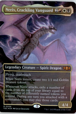 #ad #ad Neriv Crackling Vanguard Borderless Commander: Tarkir: Dragonstorm Foil NM $2.09