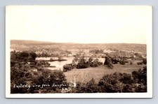 CT - HAMPTON CONNECTICUT RPPC Postcard EASTERLY VIEW FROM HAMPTON HILL