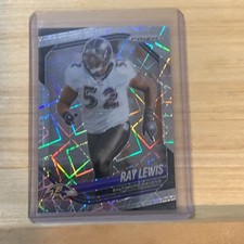 2025 Panini Prizm Football Ray Lewis #42 Lazer Prizm Baltimore Ravens B-18