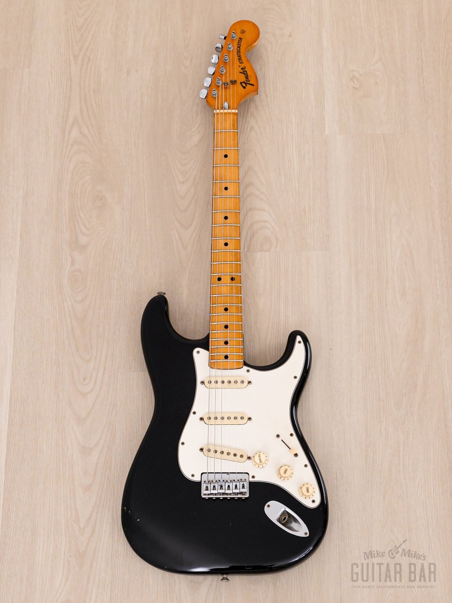 1975 Fender Stratocaster Hardtail Vintage Guitar Black, 100