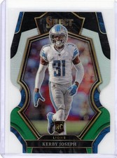 2022 Panini Select #135 Kerby Joseph Black and Green Prizm Die Cut