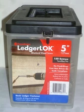 FastenMaster Ledgerlok 5” Structural Wood Screws 150 Pieces  FMLL005-150