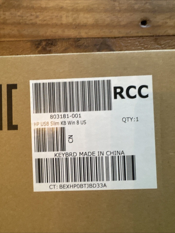 HP HEWLETT PACKARD USB SLIM KB 803181-001 BLACK KEYBOARD /WH - Image 3 of 3