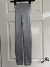 women’s New Without Tags Grey/Silver Fleece ￼Line Fluffy Legging Size S/M ￼