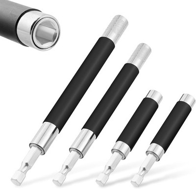 Drill Bit Holder 3.1/4.7/5.5  , Drill Bit Extension 4 Pcs, Magnetic Bit Hold
