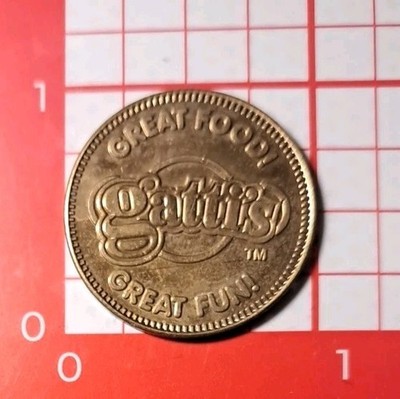 Gatti's Great Food! Great Fun! Arcade Game Token Coin 24mm Vintage
