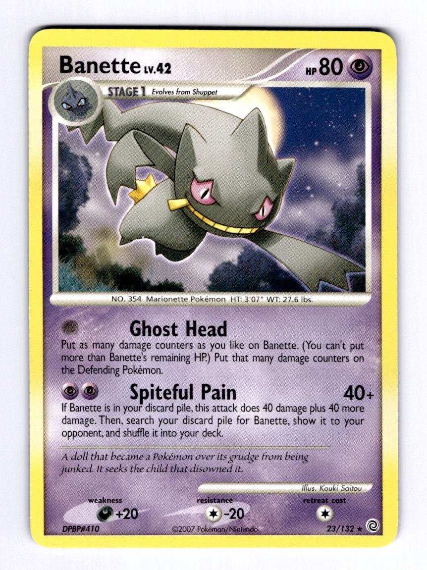 Banette Secret Wonders #23 (2007) Rare NM Pokemon